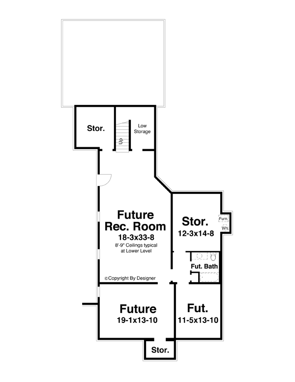 Lower Level image of DAVENPORT-C House Plan